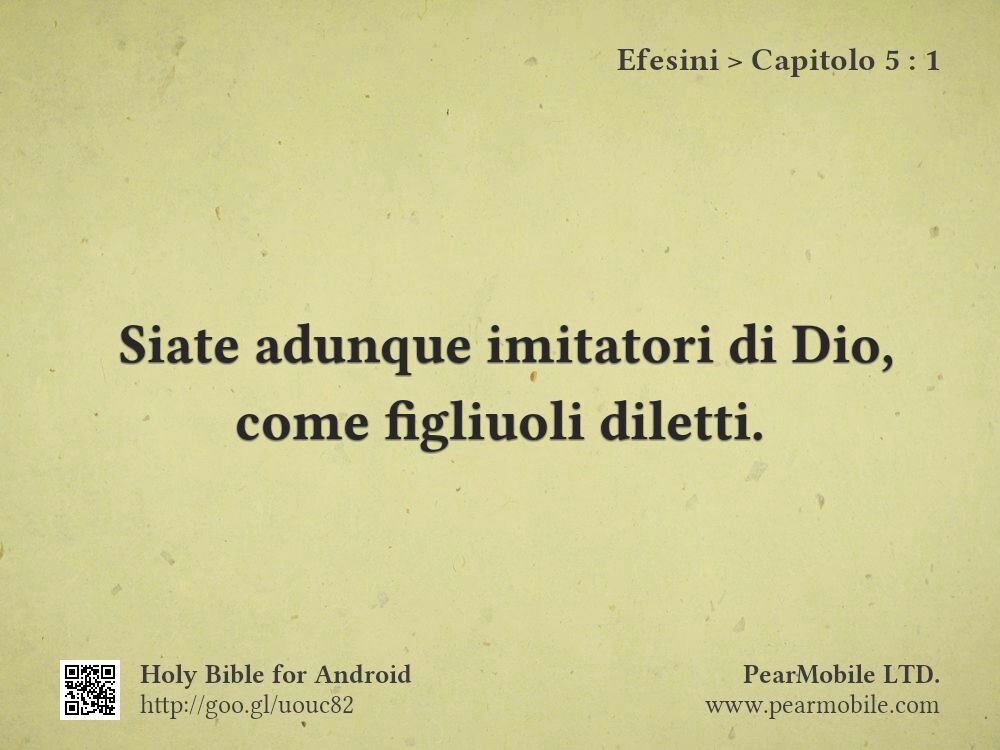 Efesini, Capitolo 5:1